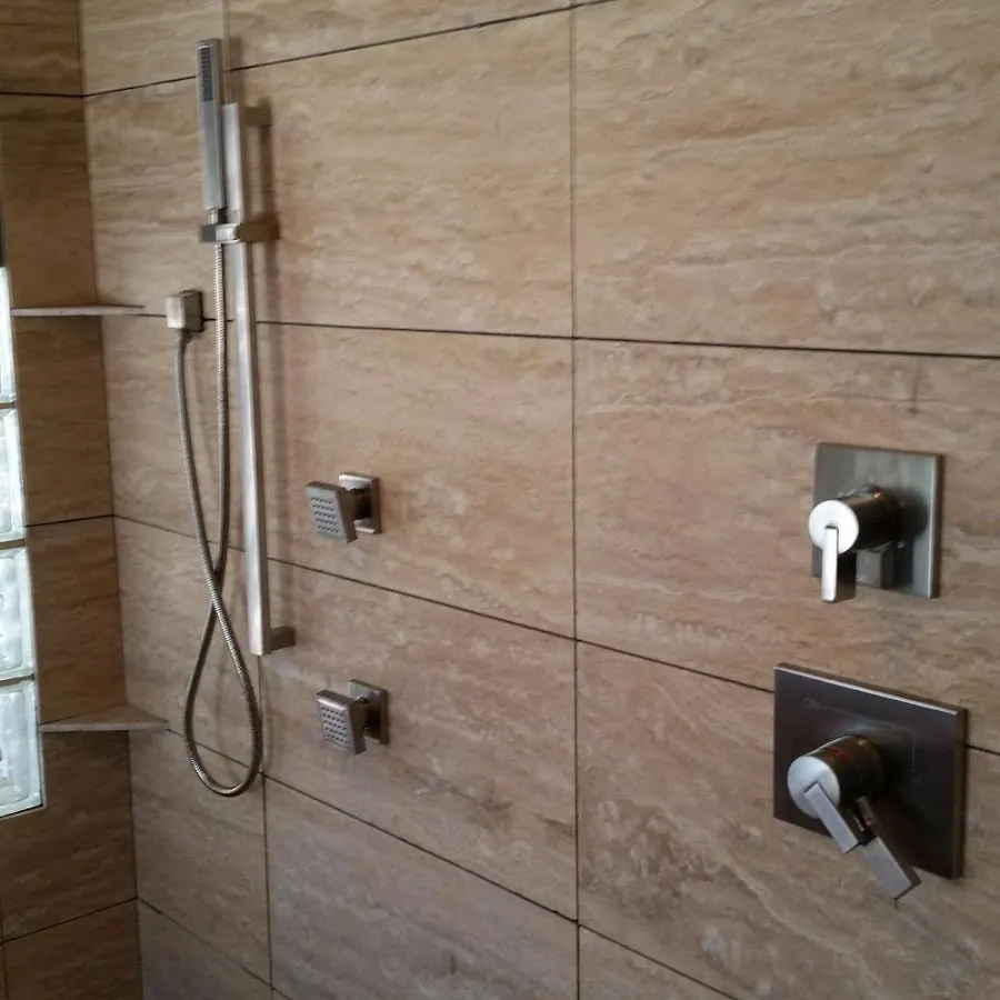 Shower fixture installation for Frozen Pipe Repair in River Oaks